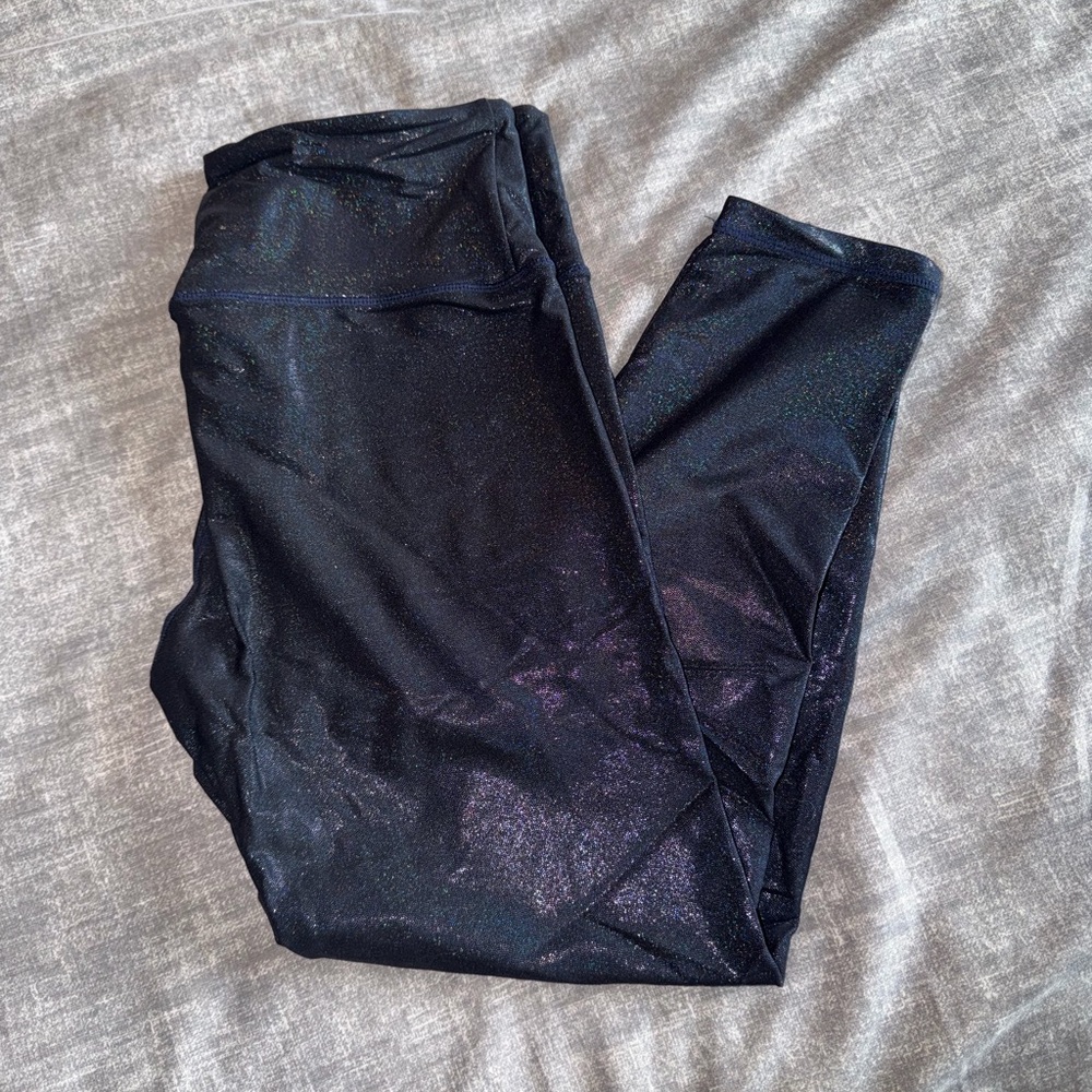 Black Glitter Leggings